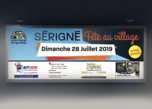 Panneau Fete au village 2019