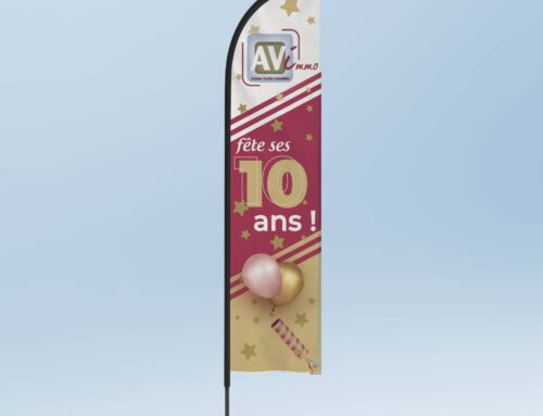 Drapeau – Oriflamme 10 ans Avimmo